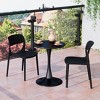 WestinTrends Playa Modern Stackable Plastic Resin Patio Dining Side Chair (Set of 2) - 2 of 4