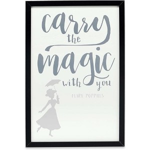 Open Road Brands Disney: Mary Poppins - Carry The Magic Framed Wood Wall Decor - 1 of 3