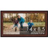 PosterPalooza | Photo Size Decor Brown Picture Frame - UV Acrylic, Foam Board Backing, Hanging Hardware - 2 of 4