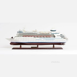 Majesty of the Seas Wooden Cruise Ship Model – Fully Assembled, 12.5 Inch By Old Modern Handicrafts - 1 of 4