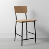 Wood & Steel Counter Stool Black - Hearth & Hand™ with Magnolia - image 3 of 4