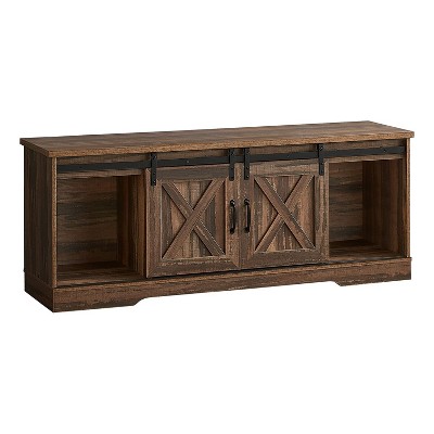 Monarch Specialties Tv Stand 60 Inch Console Media Entertainment Center Storage Cabinet Living Room Bedroom Laminate Brown Transitional