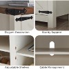 SinCiDo TV Stand for TVs Up to 75 inches, Farmhouse Wood Barn Door Media Television Console Table with Storage Cabinets - 4 of 4