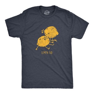 Mens Lemon Aid T Shirt Funny First Aid Lemons CPR Joke Tee For Guys - Crazy Dog Men's T Shirt - 1 of 4