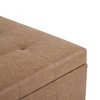 35" Contemporary Tufted Ottoman Bench with Hidden Storage and Soft-Close Lid for Living Room -3irtyhousy - 3 of 4