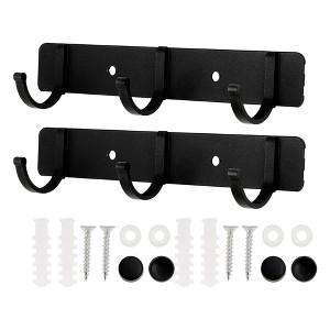Unique Bargains Bathrooms Coat Rack Wall Hooks for Hanging Hat Rack Towel - 1 of 4
