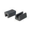 Unique Bargains Plastic Rectangle Non-Slip Chair Leg Tips Black 1.1" x 0.8" x 0.6" 12 Pcs - 2 of 4