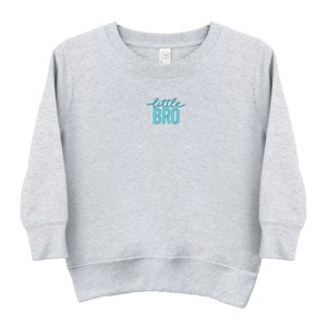 The Juniper Shop Embroidered Little Bro Toddler Sweatshirt - 1 of 4