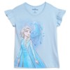 Disney Frozen Princess Anna Elsa Girls 3 Pack T-Shirts Toddler - 2 of 4