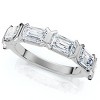 Pompeii3 1 1/2Ct Emerald Cut Diamond 6-stone Ring 14k Gold or Platinum Lab Created - Size 6 - 3 of 4