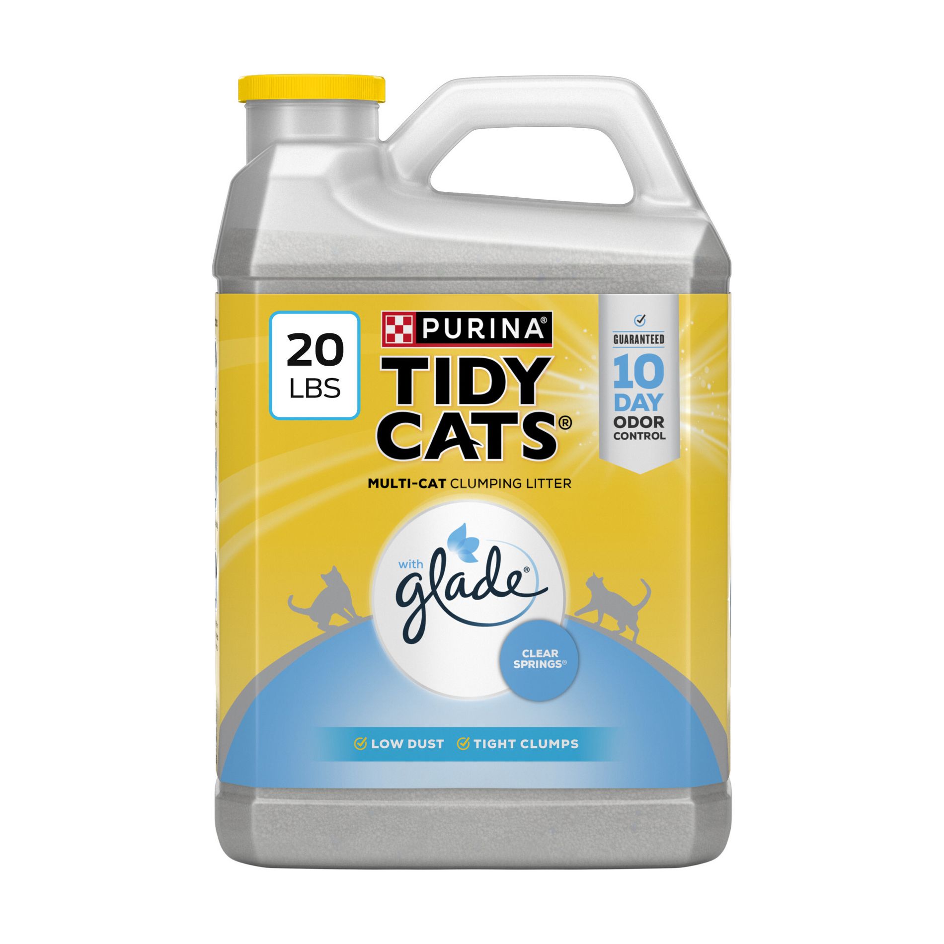Purina Tidy Cats with Glade Tough Odor Solutions Multiple Cats Clumping Litter