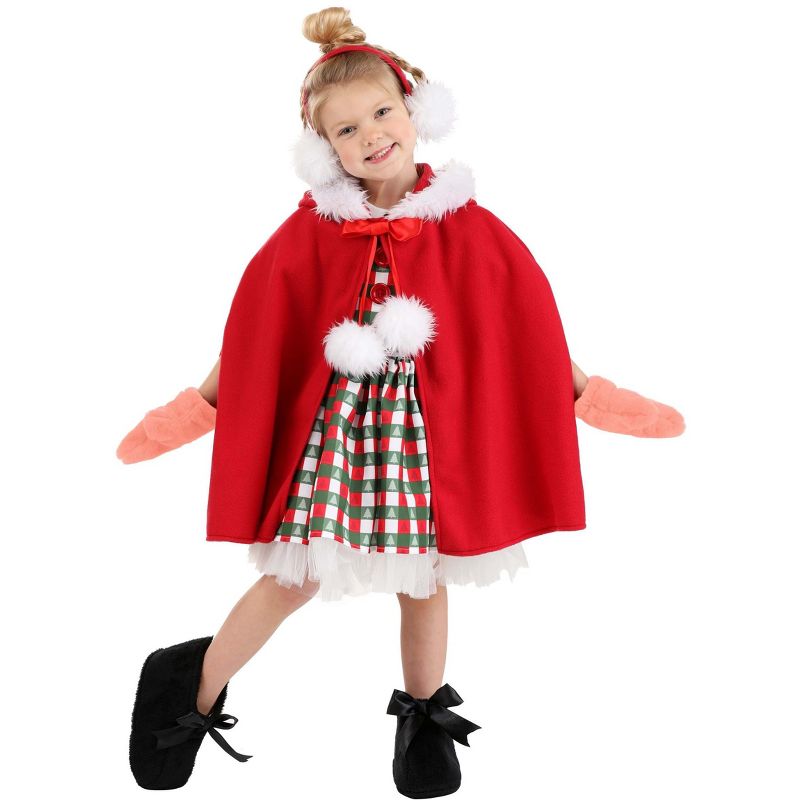 HalloweenCostumes.com Kid's Deluxe Storybook Christmas Girl Costume, 1 of 8