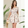 INSPIRE CHIC Women's Square Neck Floral Smocked Sundress - 2 of 4