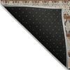 Chocolate And Taupe Quatrefoil Washable Indoor Outdoor Area Rug - 4 of 4