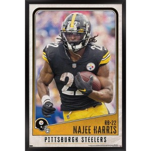 Trends International NFL Pittsburgh Steelers - Najee Harris 22 Framed Wall Poster Prints - 1 of 4