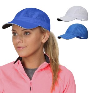 TrailHeads Women’s Running Hat - Lightweight Mesh Summer Cap for hiking, golf, tennis, sports - 1 of 4