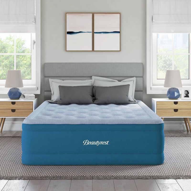 Beautyrest Comfort Plus 18&#34; Anti-Microbial Air Mattress with Pump - Queen, 6 of 7
