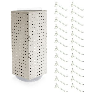 Azar Displays Four-Sided Revolving Pegboard Counter Display with Hooks - 1 of 4