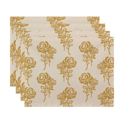 4pk Placemats Yellow - e by design