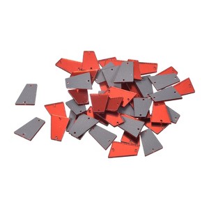 Unique Bargains Flat Back Sew on Acrylic Irregular Mirror for Evening Dresses Cloth 50 Pcs - 1 of 4