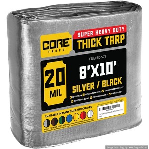 Core Tarps Heavy Duty 20 Mil Tarp Cover, UV Resistant, Rip Proof for Roof, Camping, Patio, Pool, Boat - 1 of 4