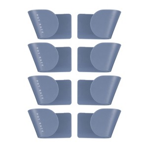 Unique Bargains Silicone Wall Mount Self Adhesive Easy to Install Pot Lid Holder - 1 of 4