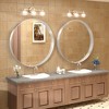 Apmir Round High Quality Aluminum Alloy Framed French Cleat Mounted Wall Decor Bathroom Vanity Mirror in matte black with 5-Year Warranty - 3 of 4