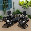 WestinTrends 7-Piece Outdoor Folding Adirondack Chair Conversation Set - 2 of 3