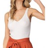 Women's Ribbed V Neck Tank Top - ee:some - 2 of 4