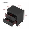 Modern 2-Drawer Nightstand, Bedside Table with Storage Drawers for Bedroom or Living Room - Maison Boucle - 3 of 4