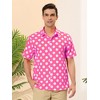 Lars Amadeus Men's Summer Polka Dots Button Down Short Sleeves Hawaiian Shirts - 2 of 4