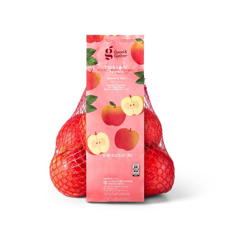 Pink Lady Apples - 3lb Bag - Good & Gather&#8482;, 1 of 5
