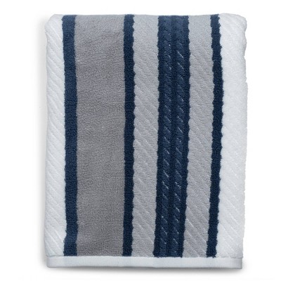 blue grey bath towels