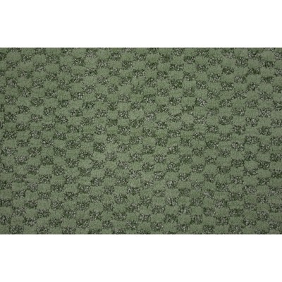 Deep Fern Plush Nylon 22" x 60" Bath Rug Runner with Non-Slip Backing