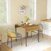 Resenkos Dining Table, Living Room Table,Folding Dining Table for 2 to 4 People,Kitchen Table for Small Spaces, Walnut Brown - 4 of 4