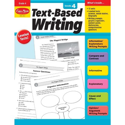 Grade 4 Text-Based Writing Workbook with Leveled Texts