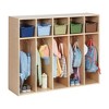 ECR4Kids Streamline 5-Section Toddler Coat Locker, Classroom Furniture - 4 of 4