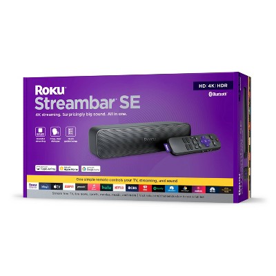 Roku Streambar SE Black Wireless 2-Channel Soundbar with Google Assistant and Alexa