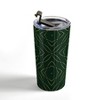 Marta Barragan Camarasa Vintage emerald pattern Travel Mug 20 oz Stainless Steel Travel Mug - Deny Designs - 3 of 4