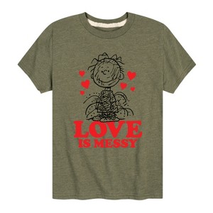 Boys' - Peanuts - Pigpen Love Is Messy Short Sleeve Graphic T-Shirt - 1 of 4