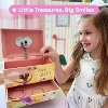Musical Jewelry Box for Girls with Dancing Ballerina, 2-Drawer Pink Keepsake Storage for Accessories, Swan Lake Theme - 2 of 4