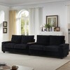 YOOCOZZ  133" 4-Seater Corduroy Sofa with USB Ports, Hidden Storage, and Flip-Top Cup Holders - 4 of 4