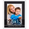 PosterPalooza | White Frame with Black Photo Mat, UV Acrylic Front, Foam Board Backing, 60 Sizes Available - 2 of 4
