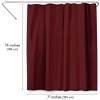 Americanflat 71x74 Solid Burgundy Shower Curtain - 100% Polyester Shower Curtain - Water-Resistant Curtain with Metal Grommets and 12 Curtain Rings - 2 of 4