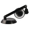 Space Saving Magnifier Desk Lamp (Includes LED Light Bulb) Black - OttLite - 3 of 4