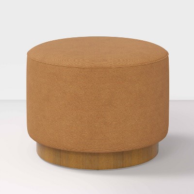 Round Ottoman with Plinth Base - Hearth & Hand™ with Magnolia