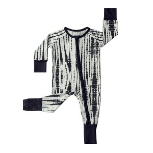 tiny knot co. Newborn, Infant Gender Neutral Buttery Soft Convertible Romper Foldover Mittens & Footies with Grippers TENCEL Modal One Piece Pajamas - 1 of 4