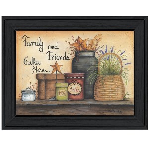 "Family and Friends" By Mary June, Ready to Hang Framed Print, Black Frame - 1 of 1