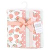 Hudson Baby Infant Girl Flannel Burp Cloth 7pk, Sweet Peach, One Size - 2 of 4