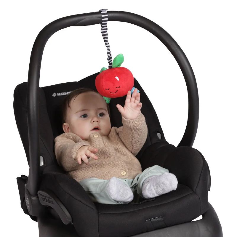 Manhattan Toy Mini-Apple Farm Cherry Lullaby Pull Musical Toy with Crib or Baby Carrier Attachment, 3 of 8